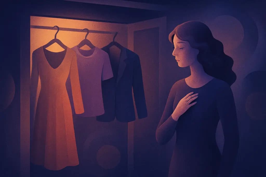 Dream illustration: seeing clothes that keep changing style dream meaning