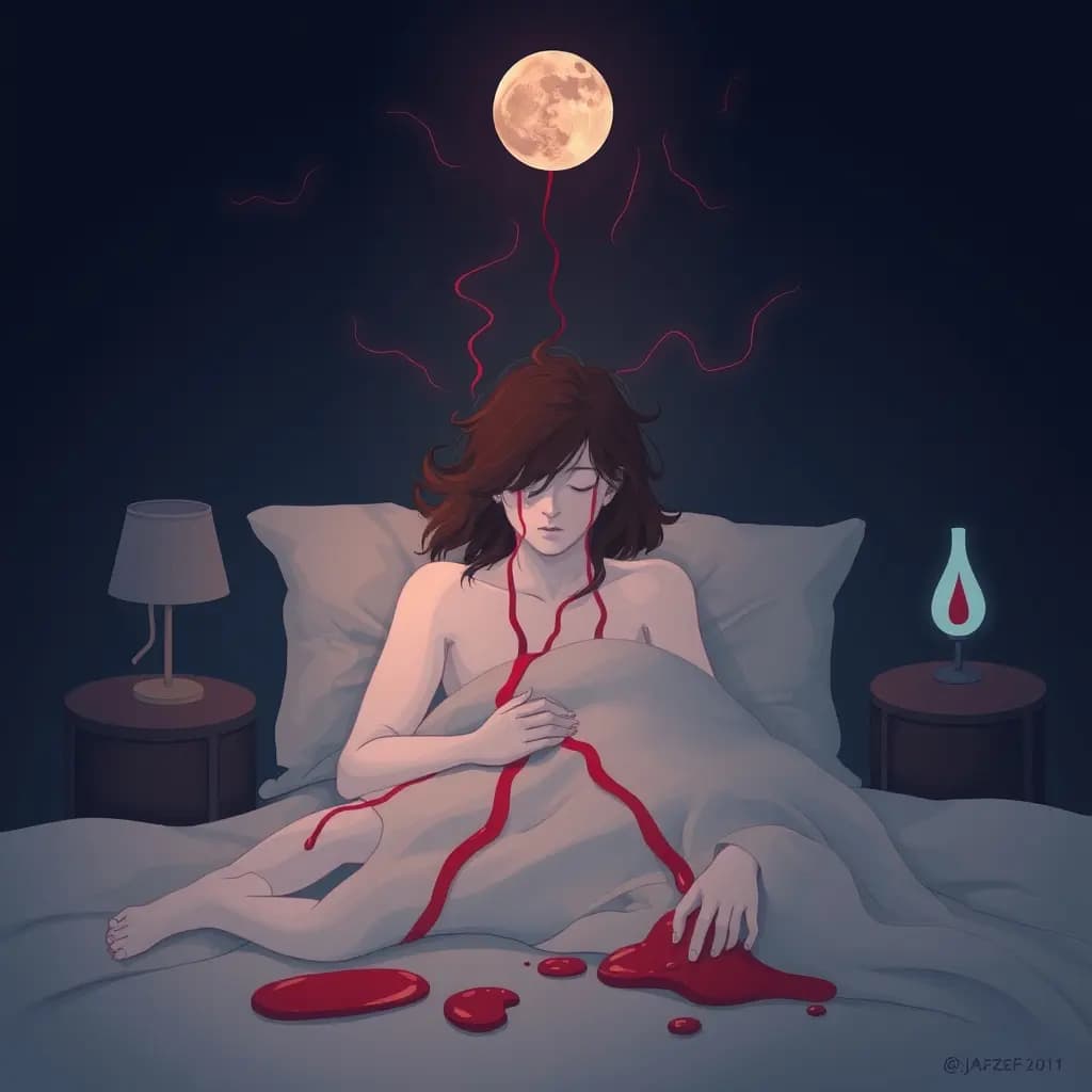 Dream illustration: Seeing excessive bleeding