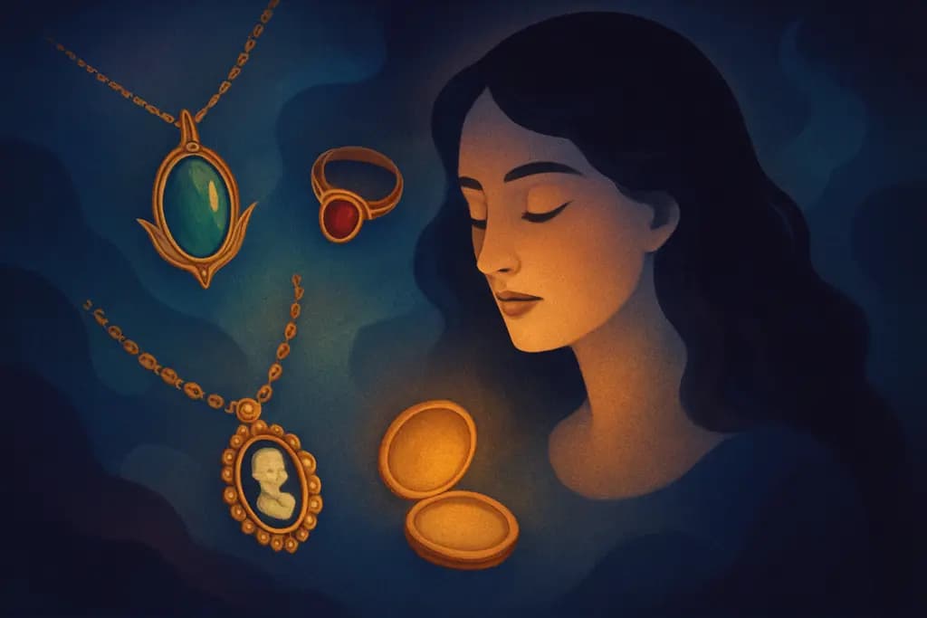 Dream illustration: seeing heirloom jewelry in dream meaning
