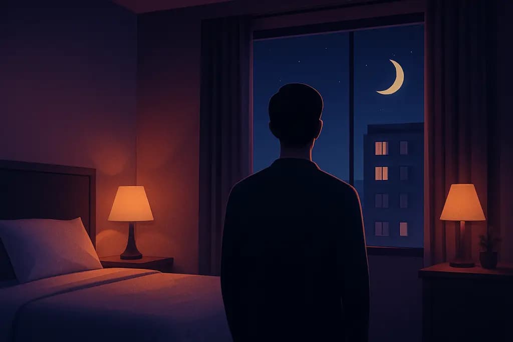 Dream illustration: seeing myself staying in a hotel