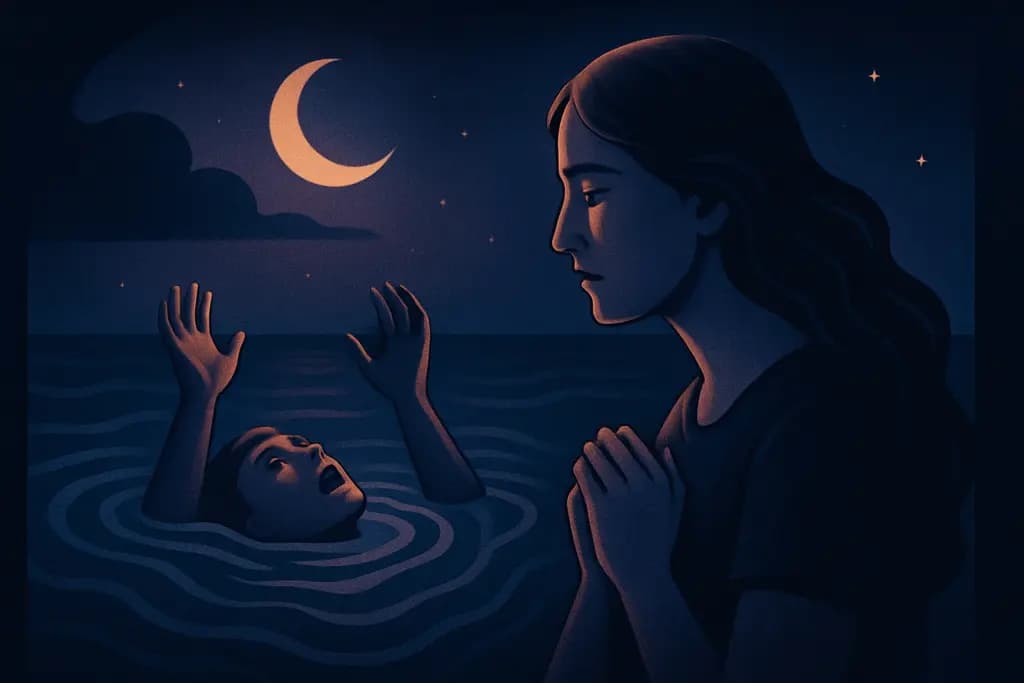 Dream illustration: seeing someone else drown and can't save them