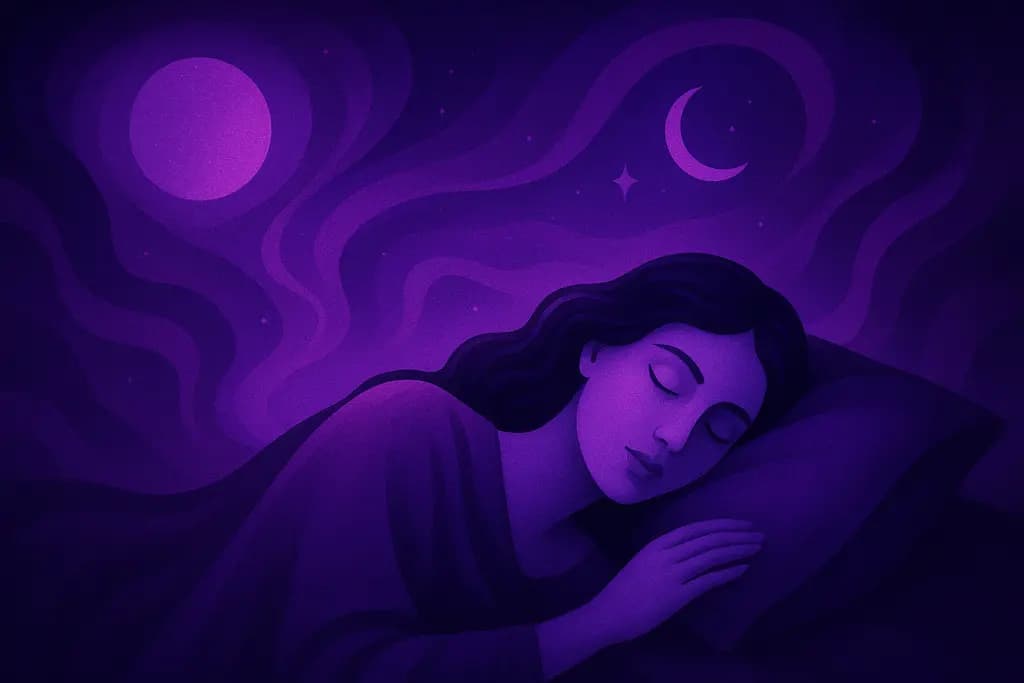 Dream illustration: Seeing vivid purple