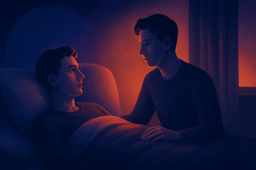 Dream illustration: seeing your double in bed meaning