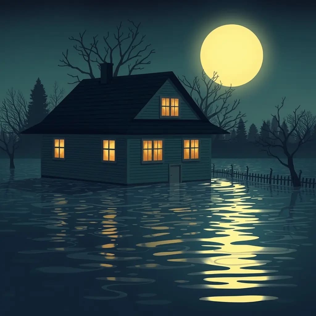 Dream illustration: Seeing your house flooded