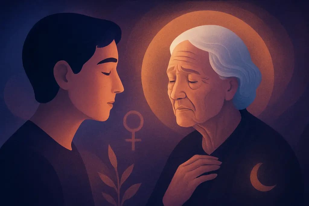 Dream illustration: Seeing Yourself as an Elderly Person