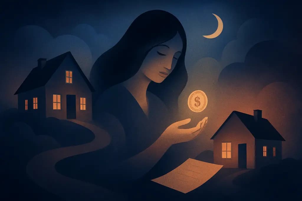 Dream illustration: selling two houses in a dream