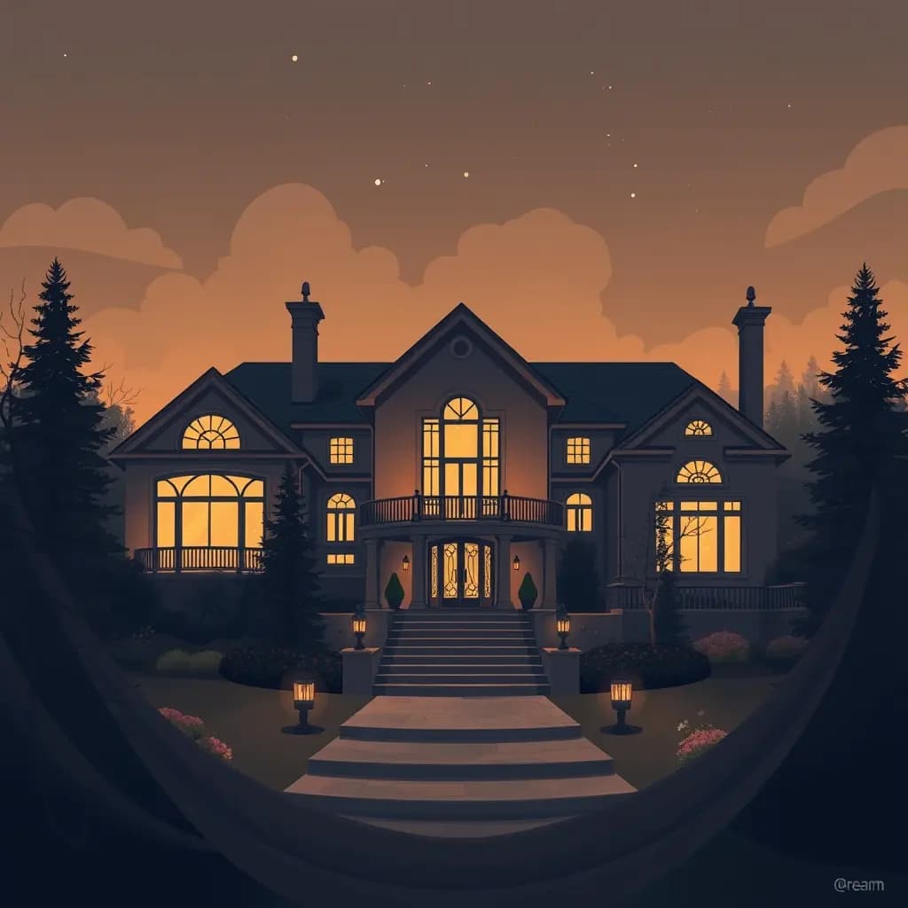 Dream illustration: Selling your mansion dream