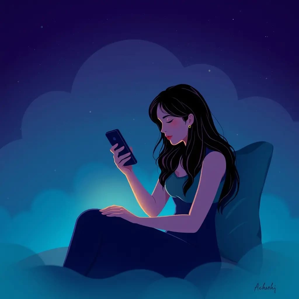 Dream illustration: Sending text to ex