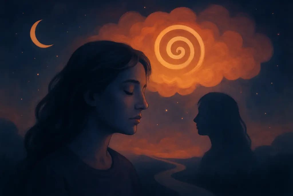 Dream illustration: Sense of déjà vu inside a dream