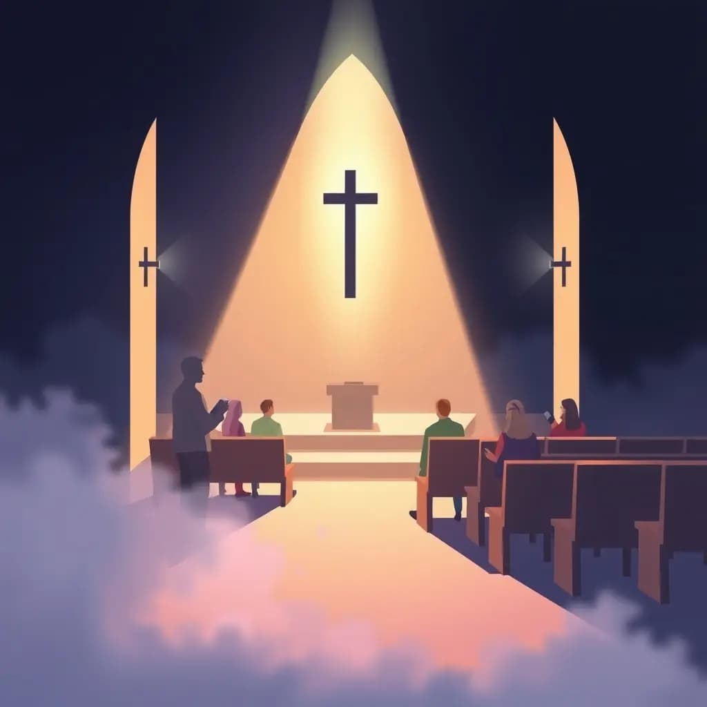 Dream illustration: Service without sound