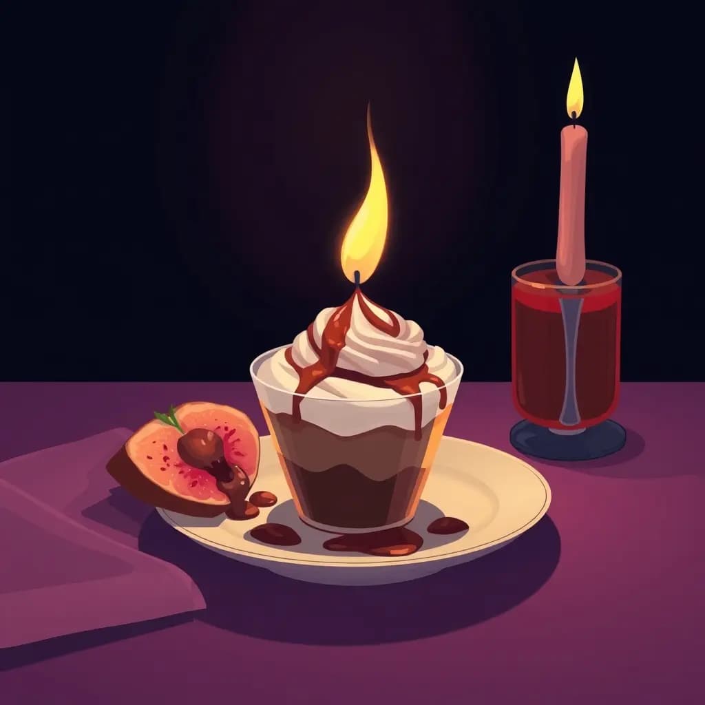 Dream illustration: Serving rotten dessert