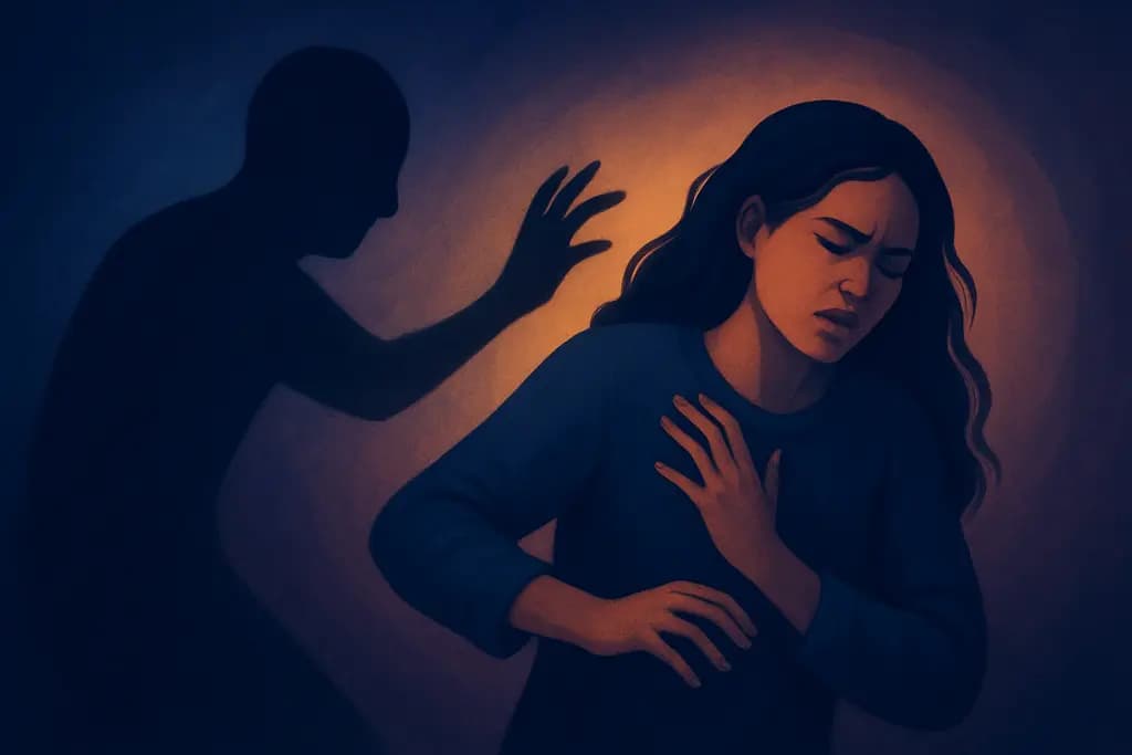 Dream illustration: shadow acting on its own attacking me
