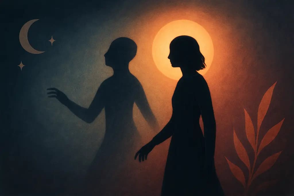 Dream illustration: Shadow acting on its own