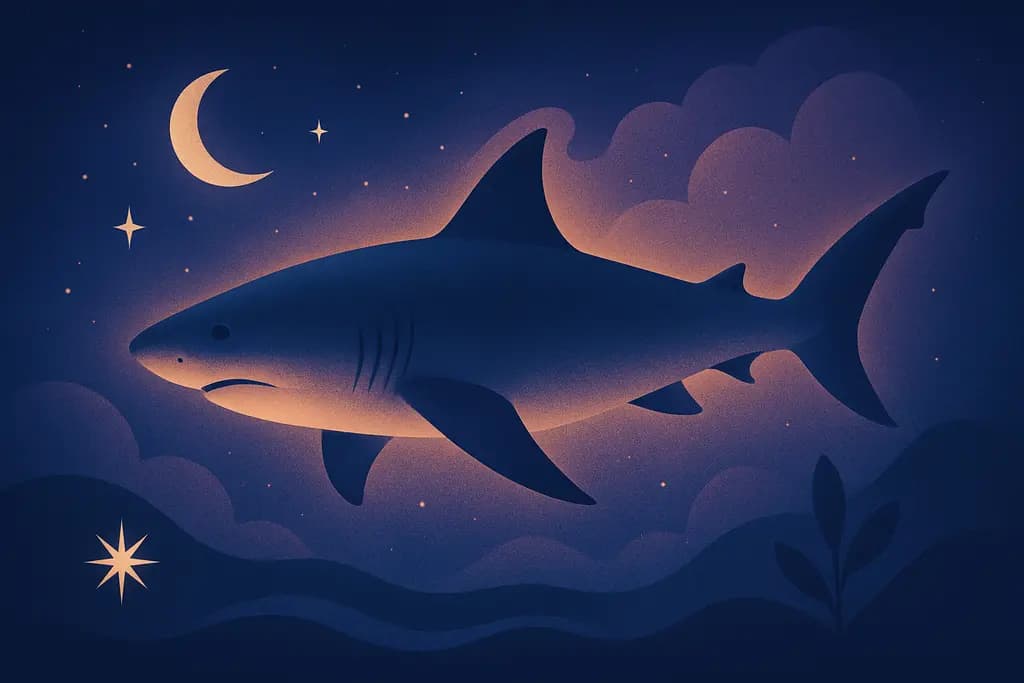 Dream illustration: Shark or large fish