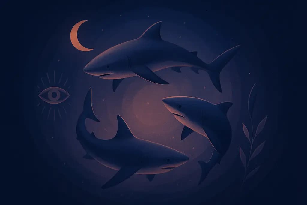 Dream illustration: Sharks Circling