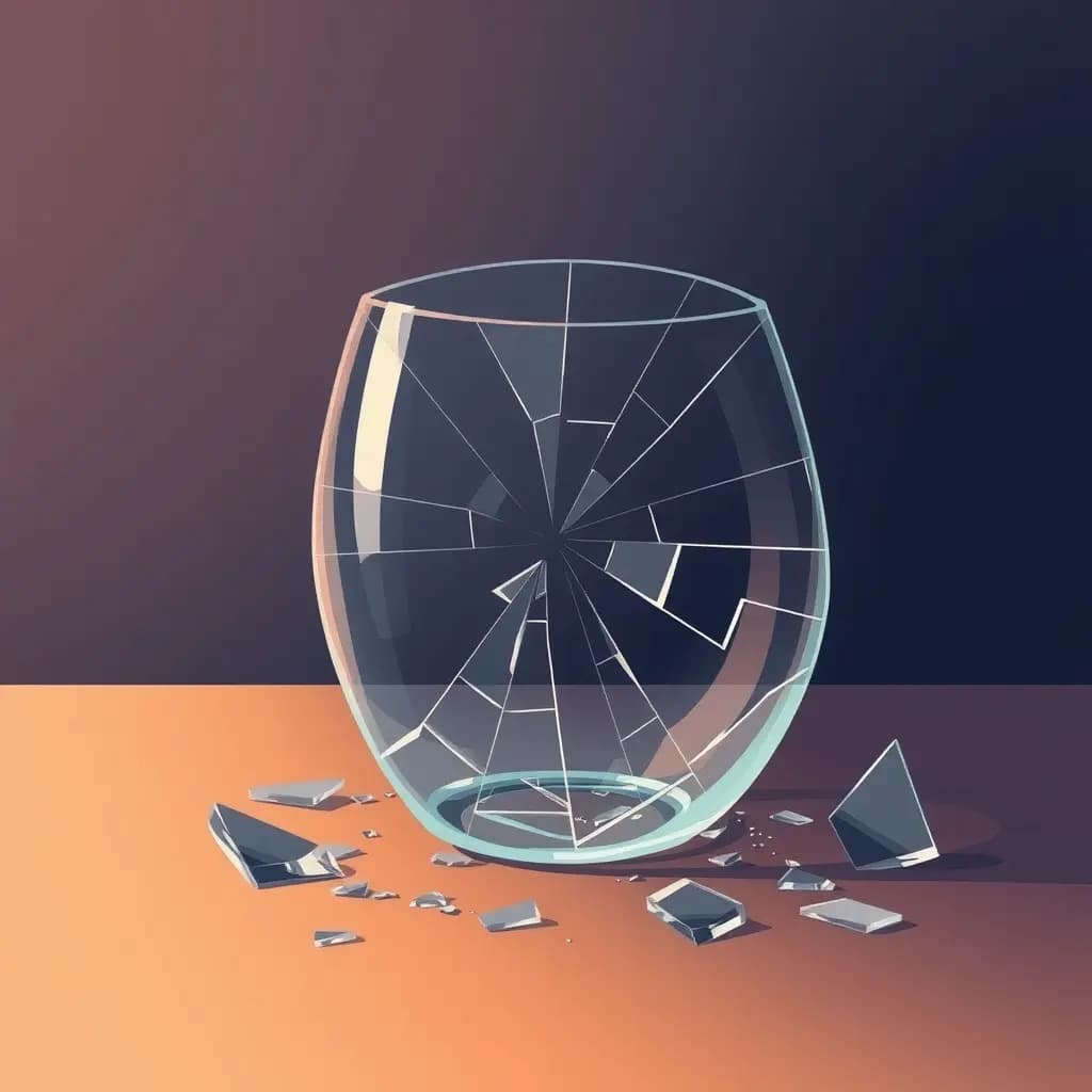 Dream illustration: Shattered glass