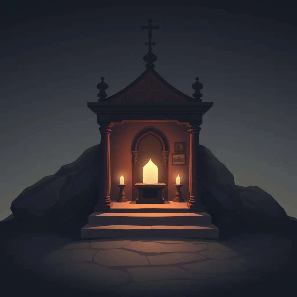 Dream illustration: Shrine sealed shut
