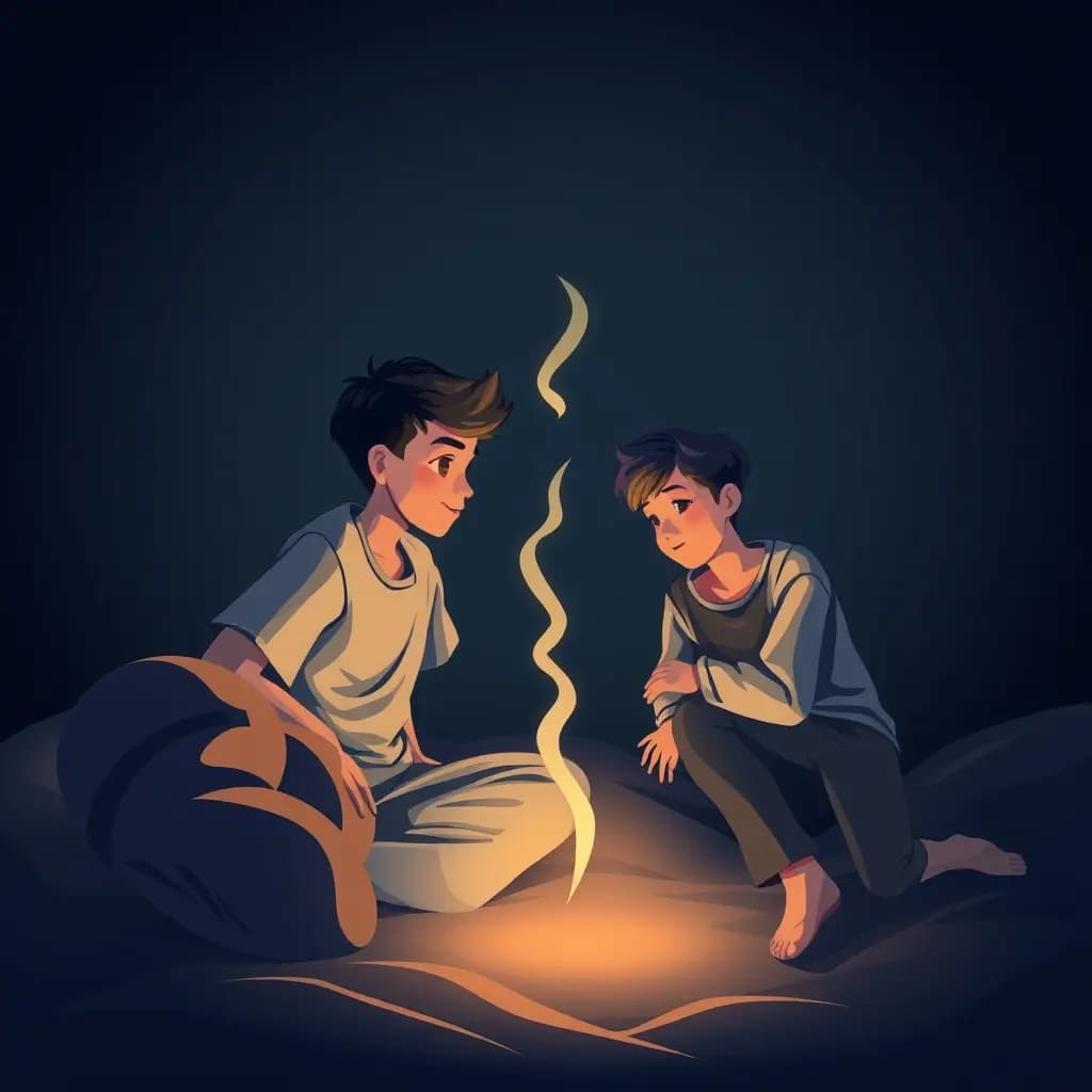 Dream illustration: Sibling rivalry scene