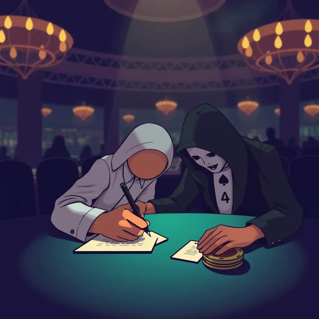 Dream illustration: Signing for Casino Winnings