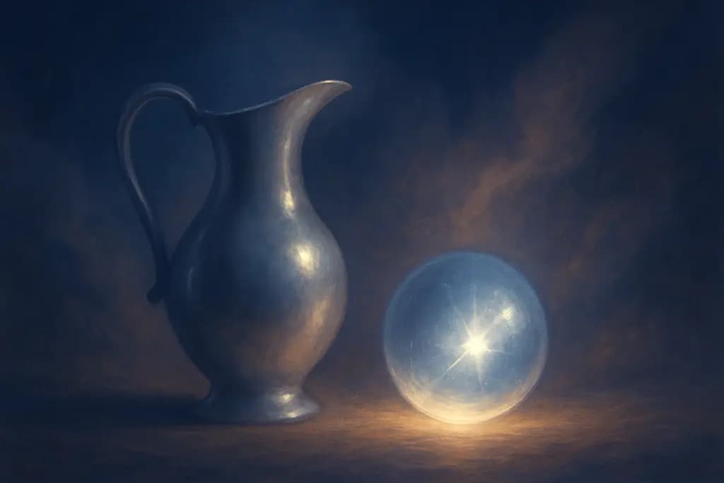 Dream illustration: Silver Objects or Shine