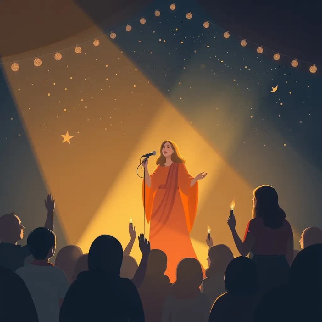 Dream illustration: Singing at a community ritual