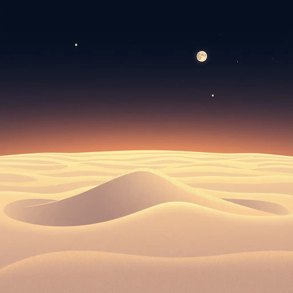 Dream illustration: Sinking sand or quicksand