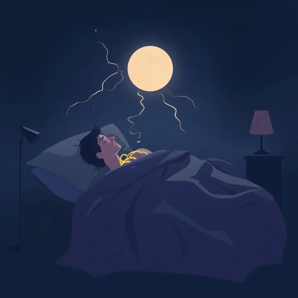Dream illustration: Sleep paralysis awakening attempt