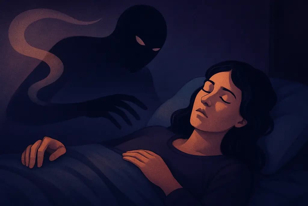 Dream illustration: Sleep paralysis (can't move)