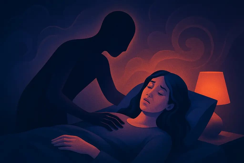 Dream illustration: Sleep paralysis experience in a dream
