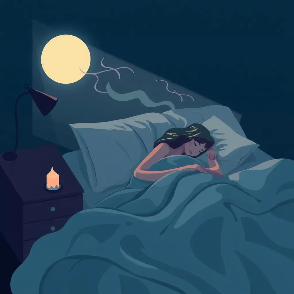 Dream illustration: Sleep paralysis with pressure