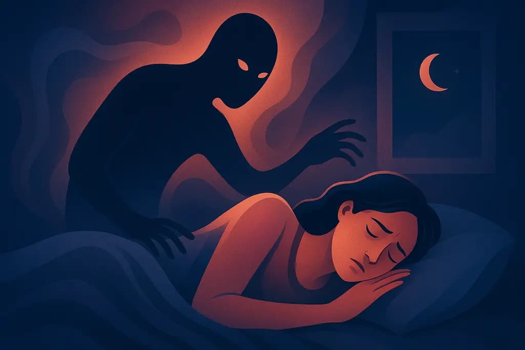 Dream illustration: Sleep paralysis