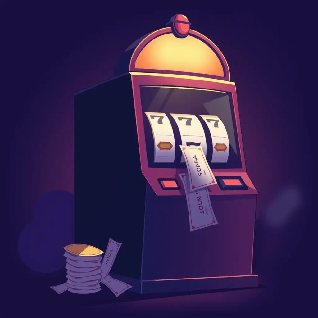 Dream illustration: Slot machine eats ticket