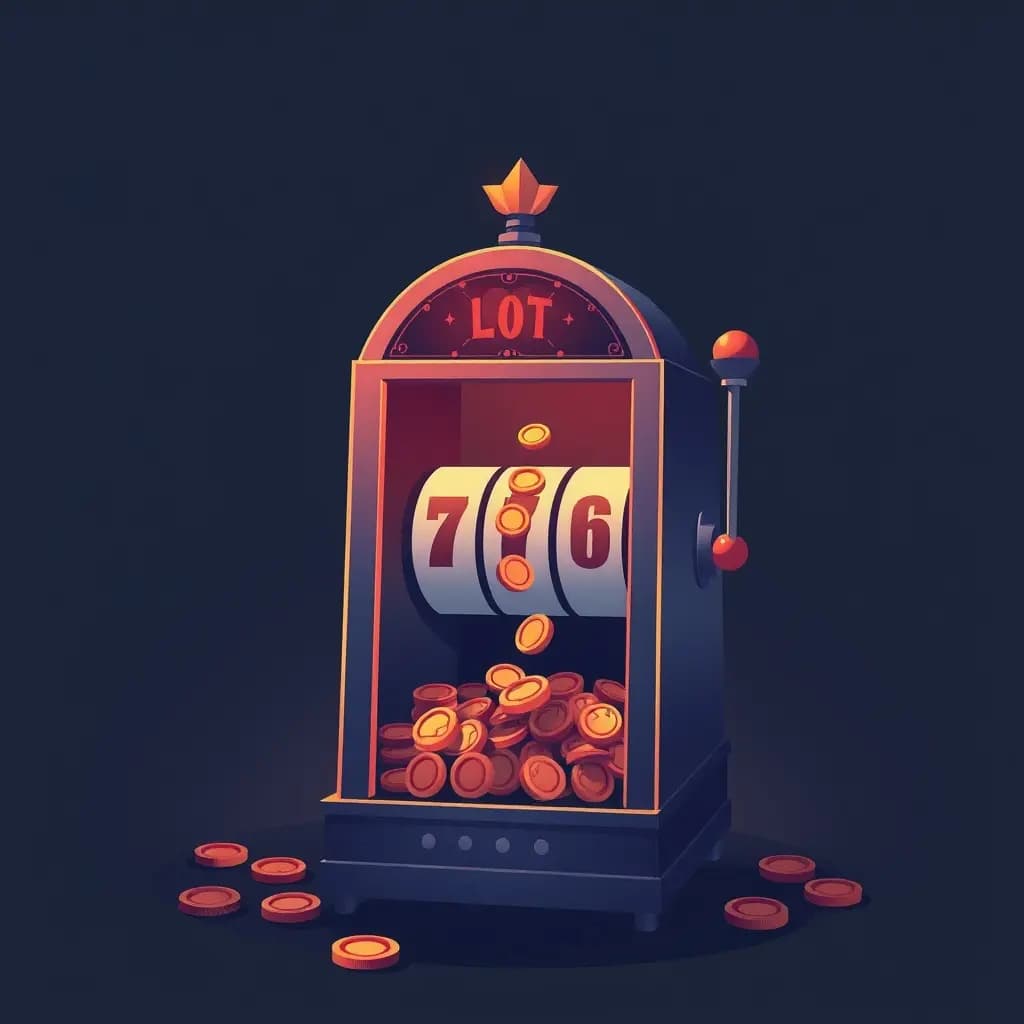 Dream illustration: Slot machine swallows coins