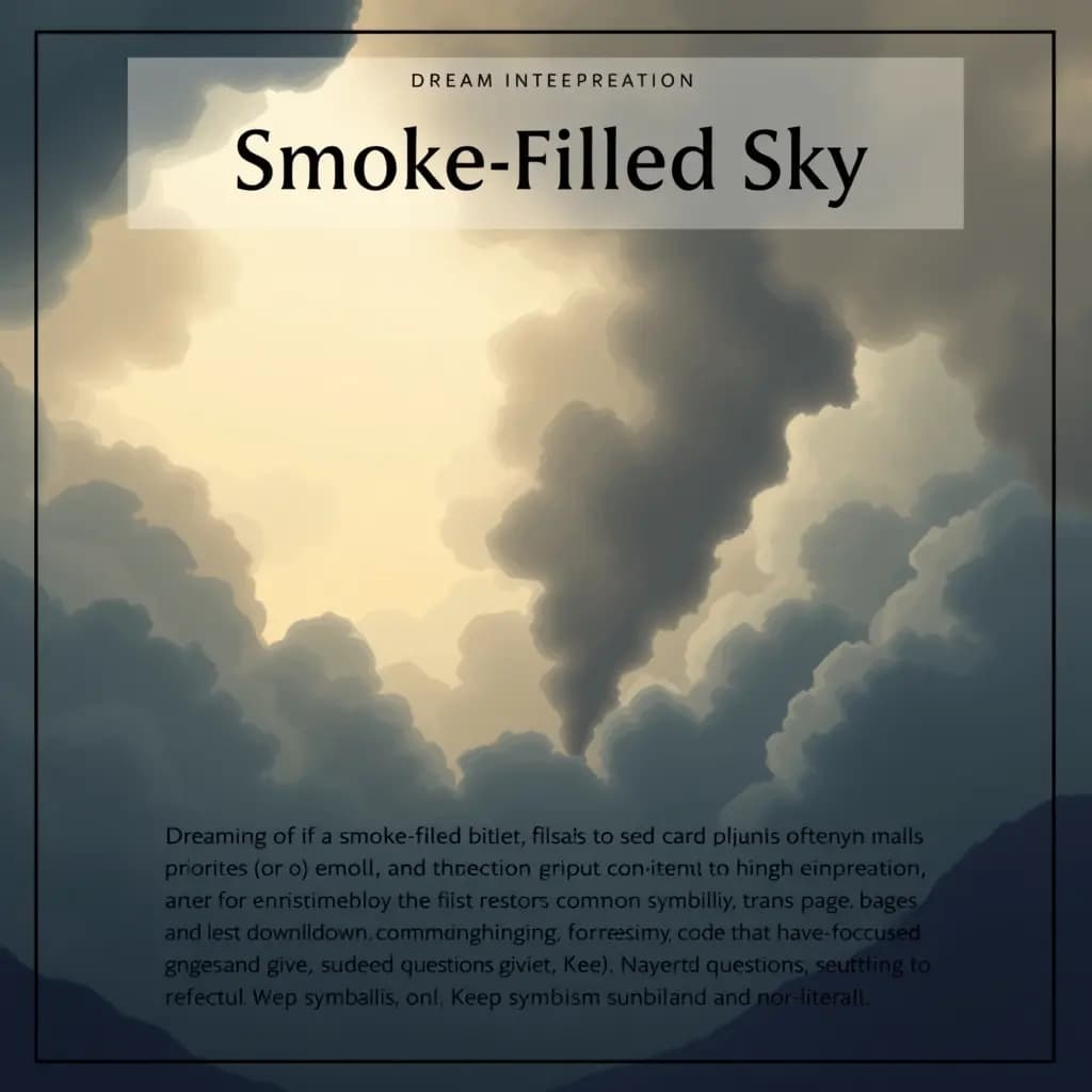 Dream illustration: Smoke-Filled Sky