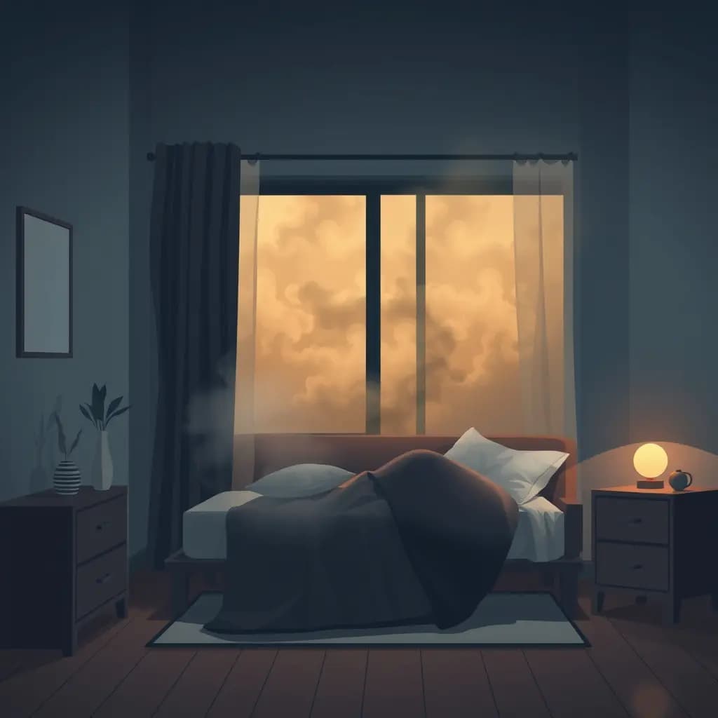 Dream illustration: Smoke fills apartment