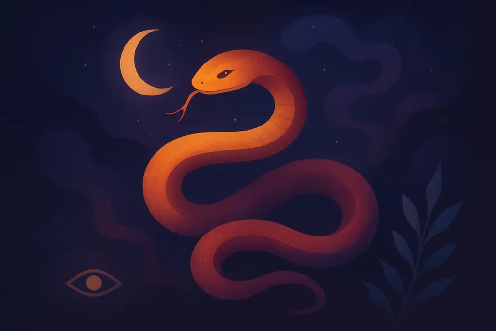 Dream illustration: Snake dream