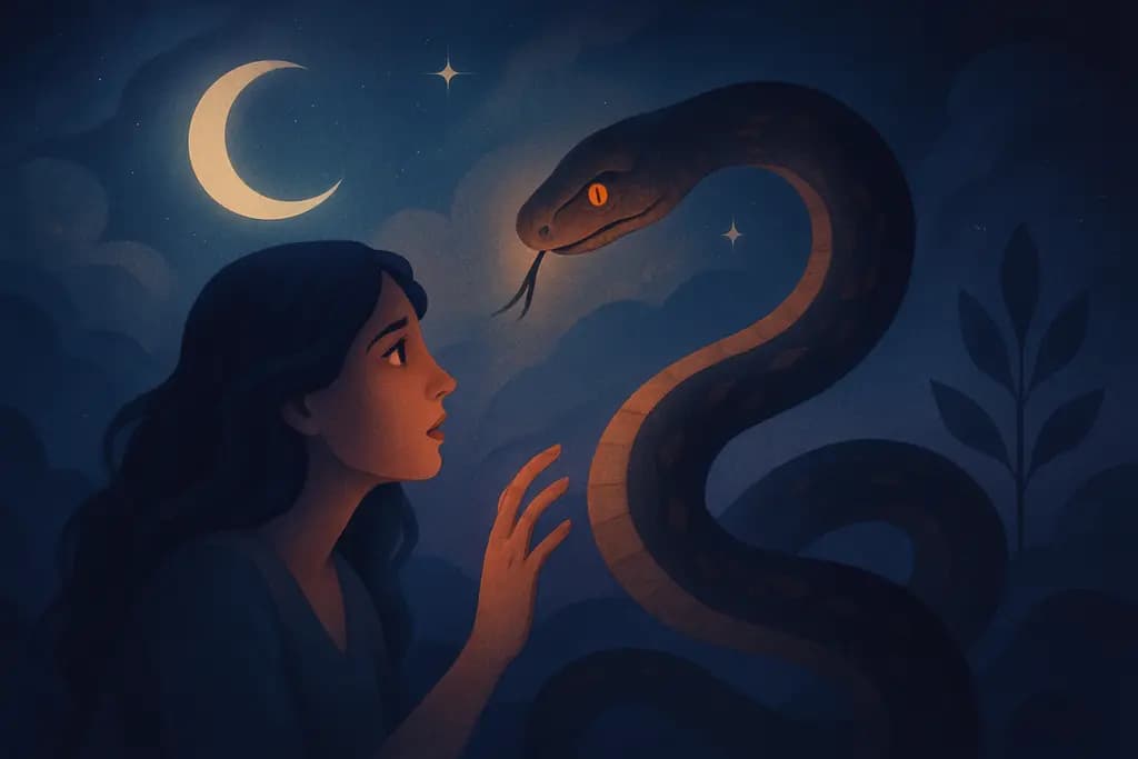 Dream illustration: Snake encounter