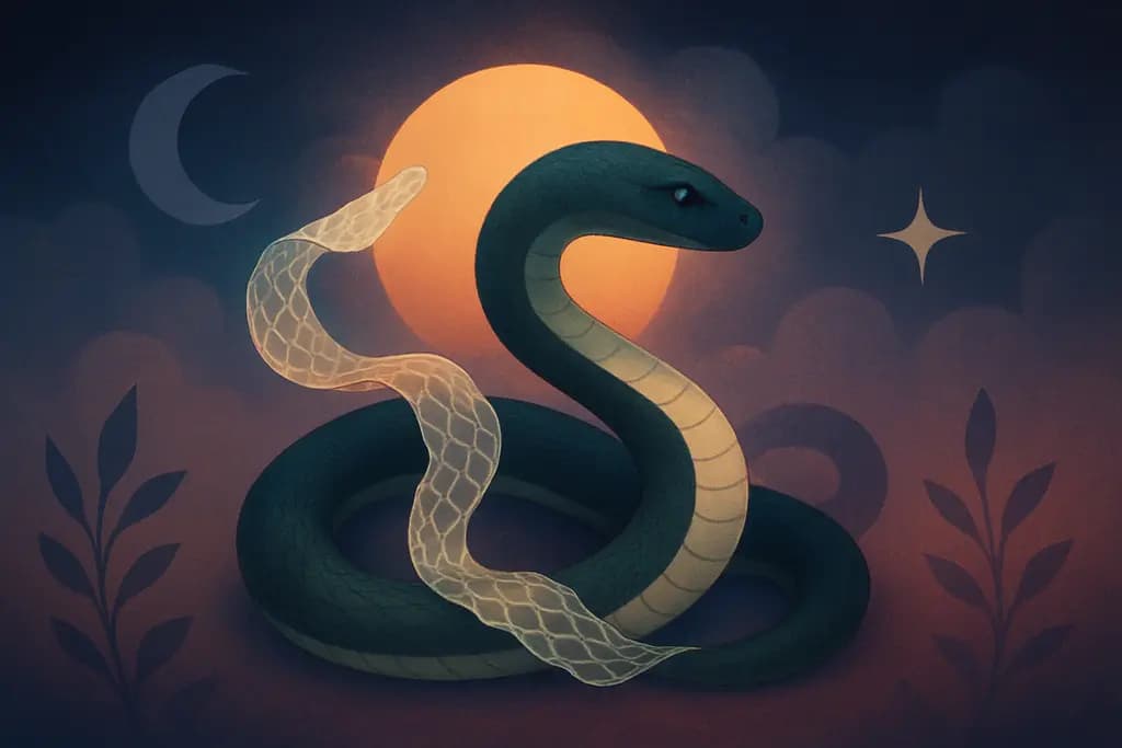 Dream illustration: Snake shedding its skin