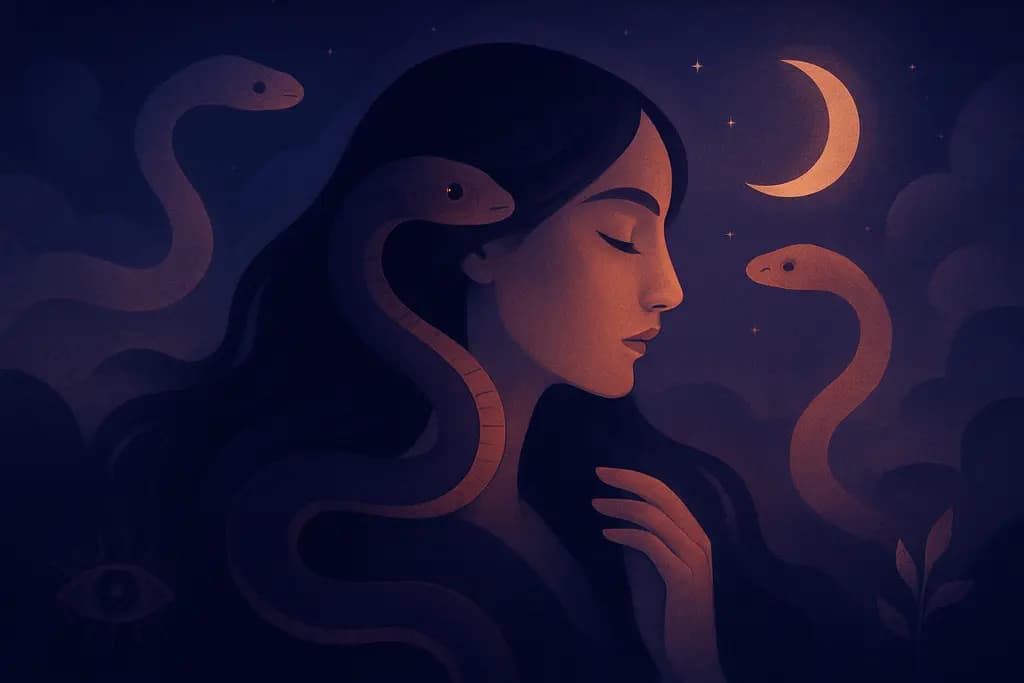 Dream illustration: Snakes in a dream