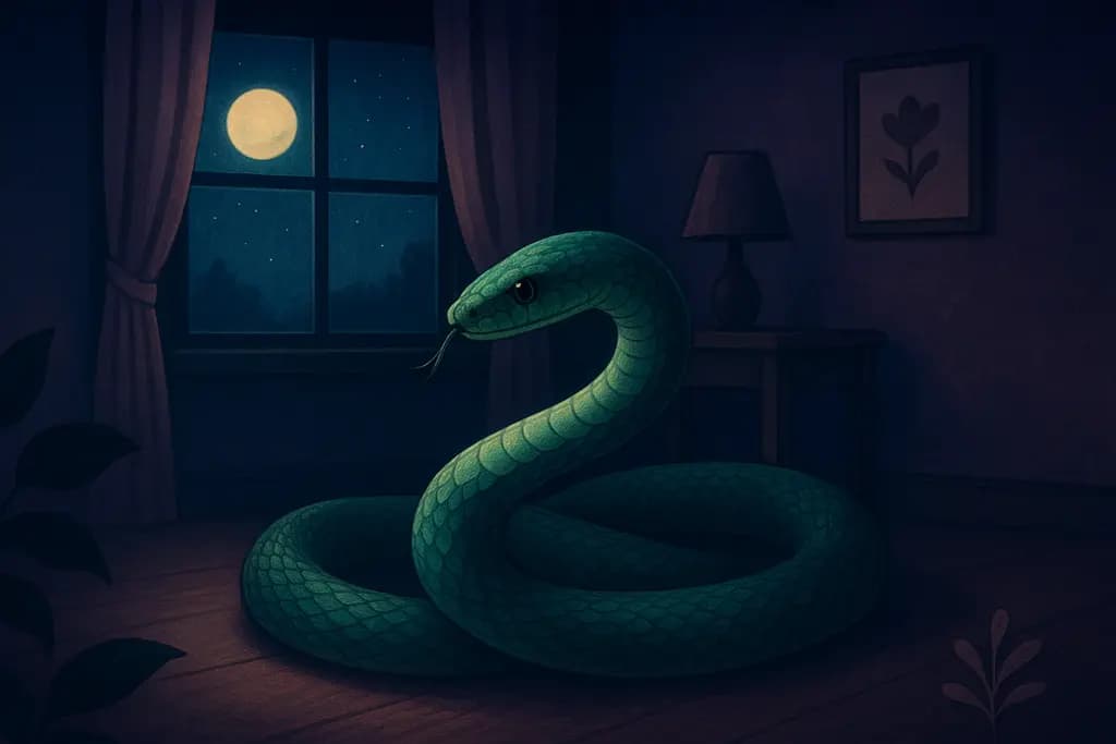 Dream illustration: Snakes in the house