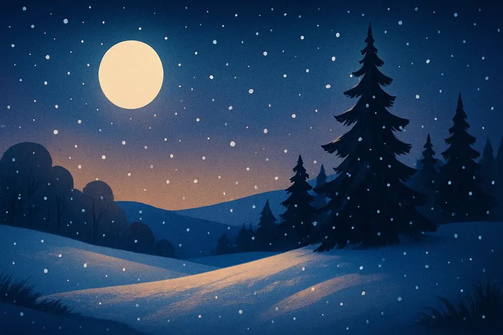 Dream illustration: Snow in summer
