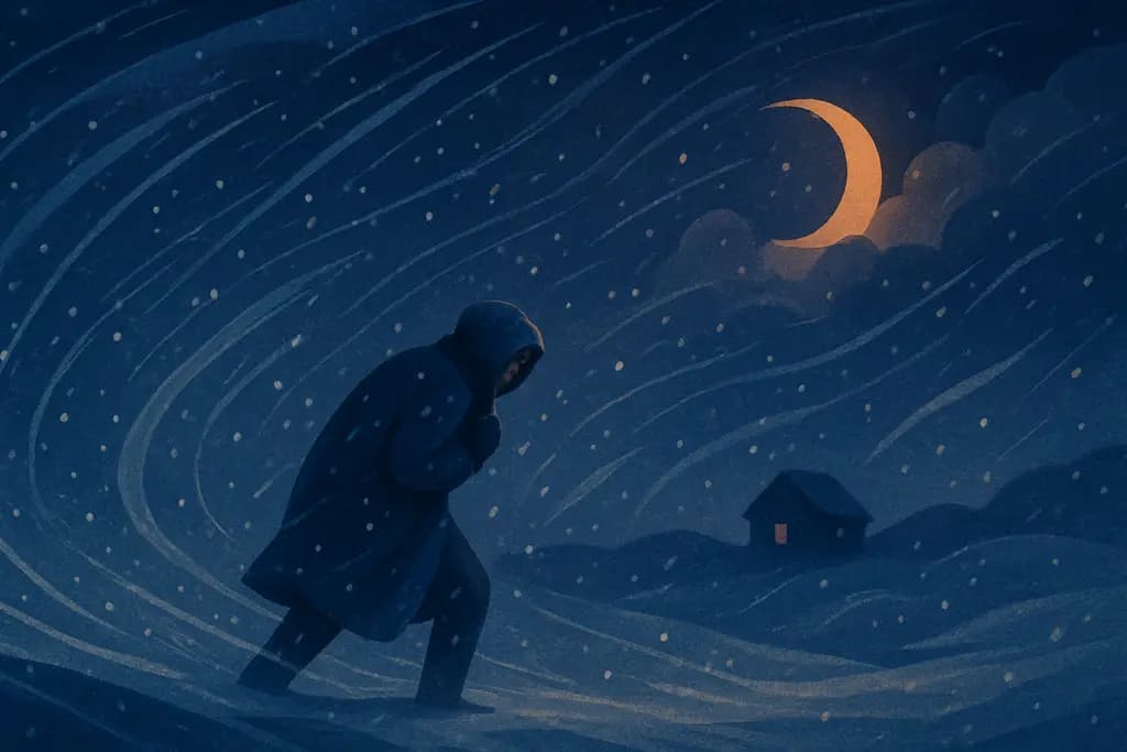 Dream illustration: Snowstorm or Blizzard