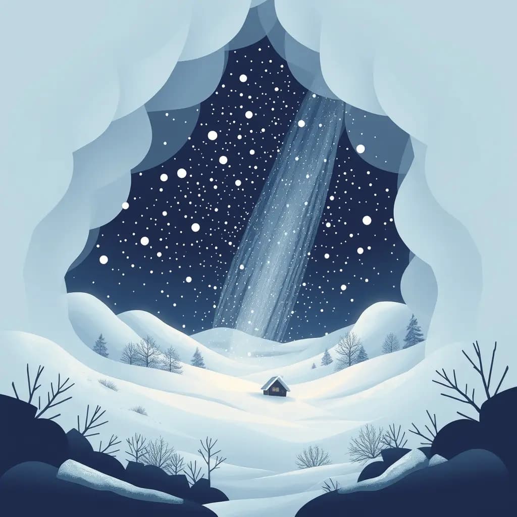 Dream illustration: Snowstorm