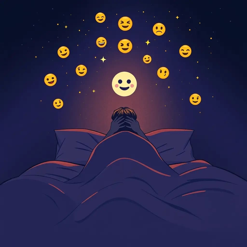 Dream illustration: Someone deleting your most used emoji