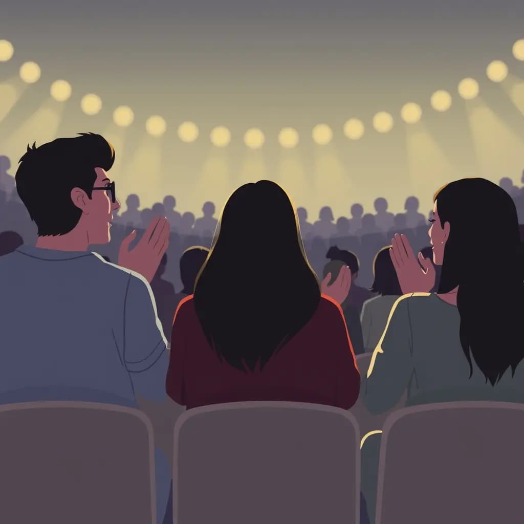 Dream illustration: Spectators clap wrong rhythm