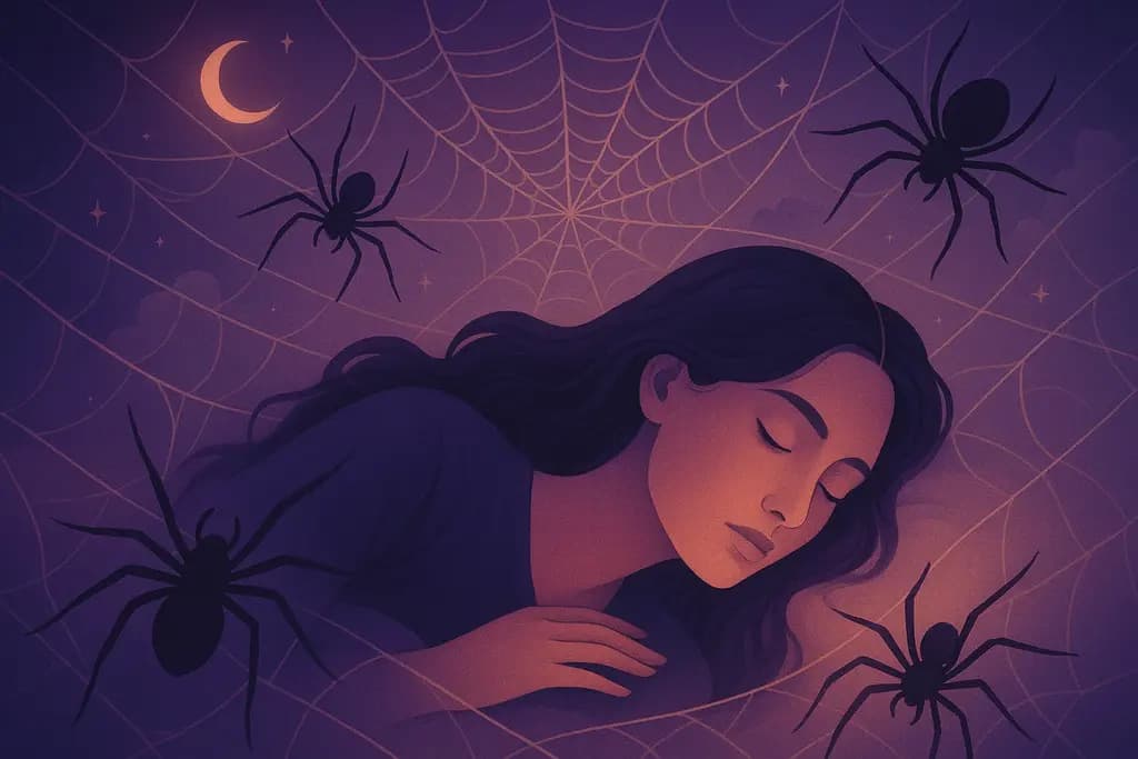 Dream illustration: Spiders Everywhere