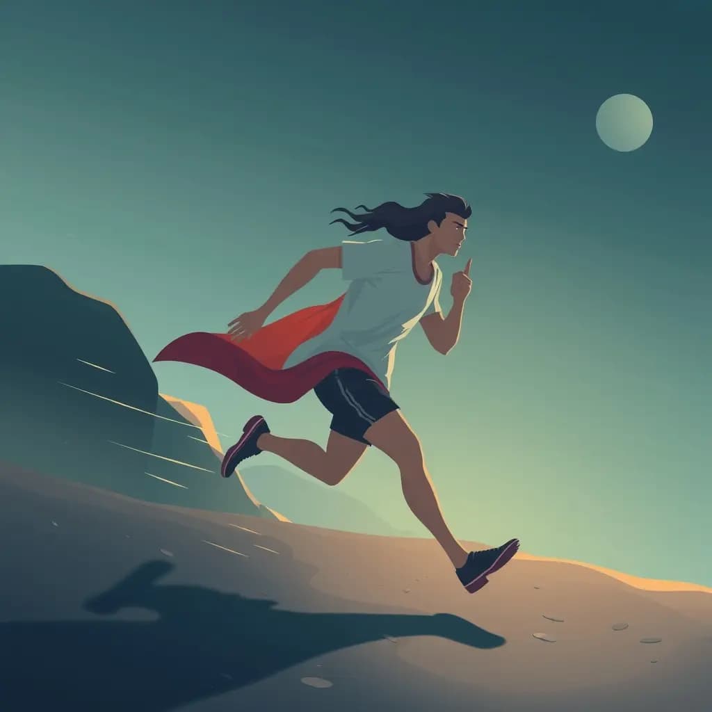 Dream illustration: Sprinting while time slows