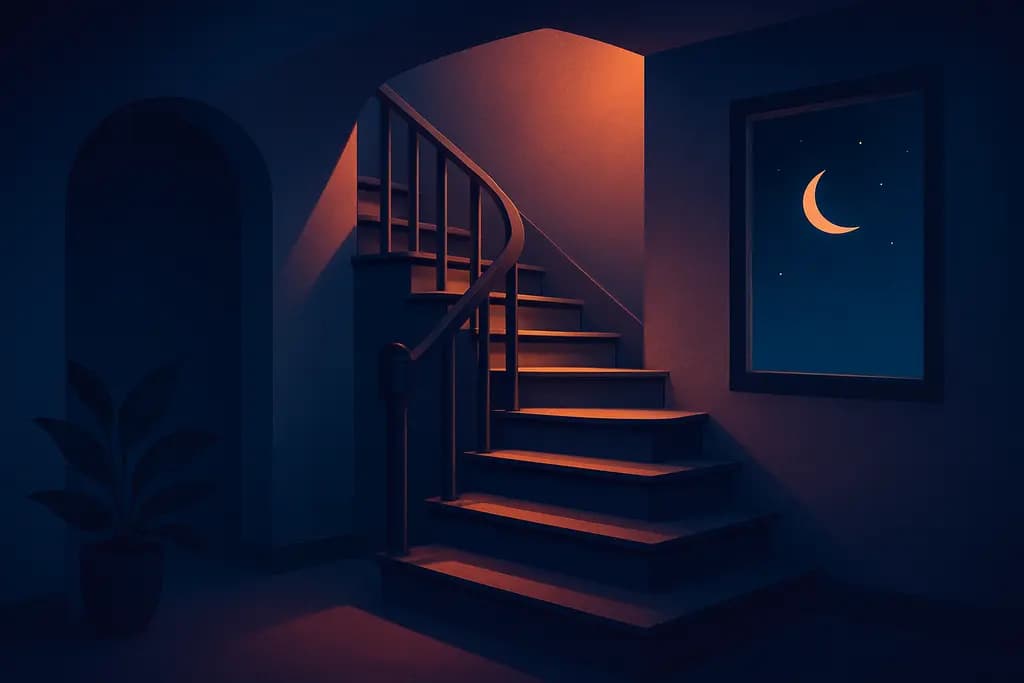 Dream illustration: staircase in my house dream