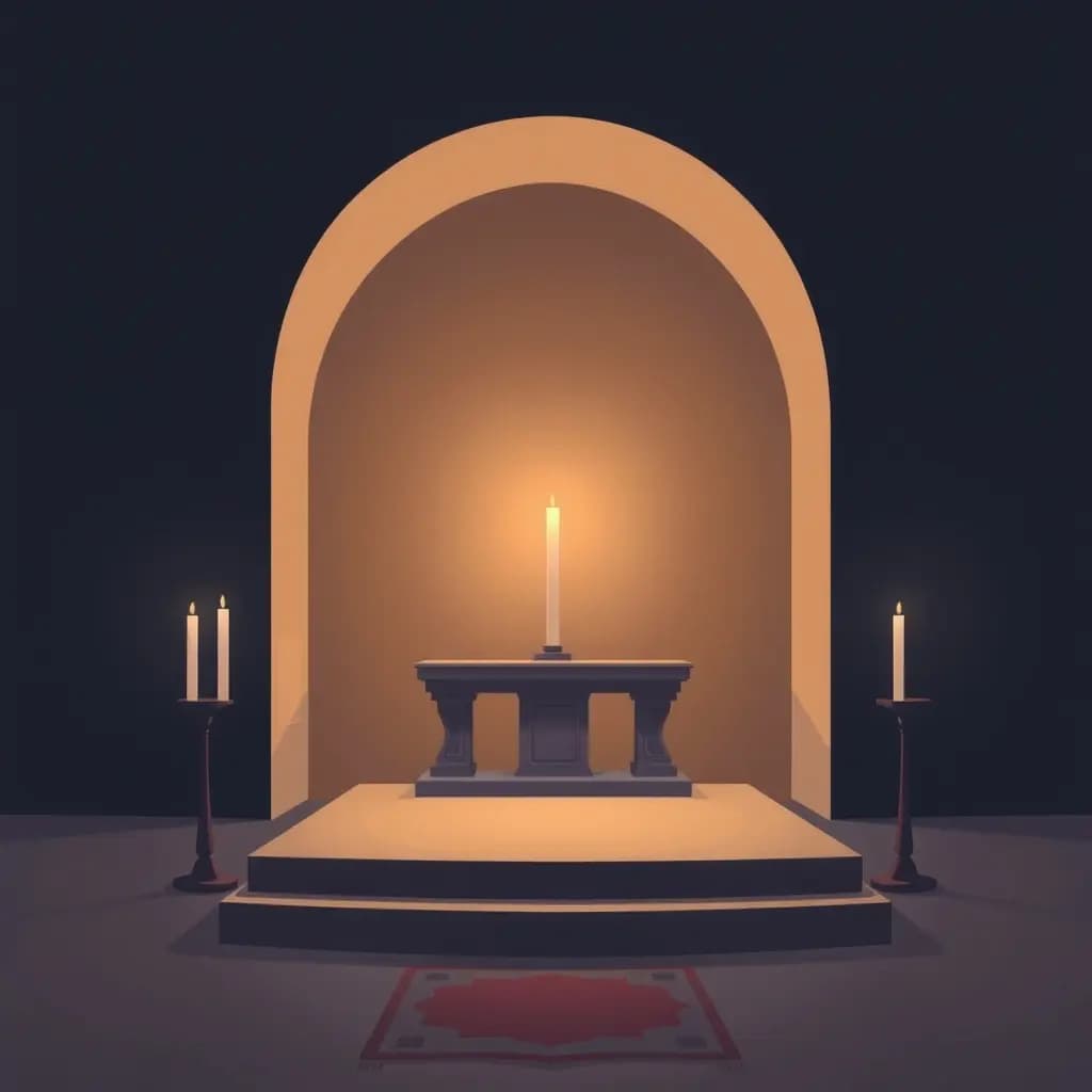 Dream illustration: Standing at empty altar