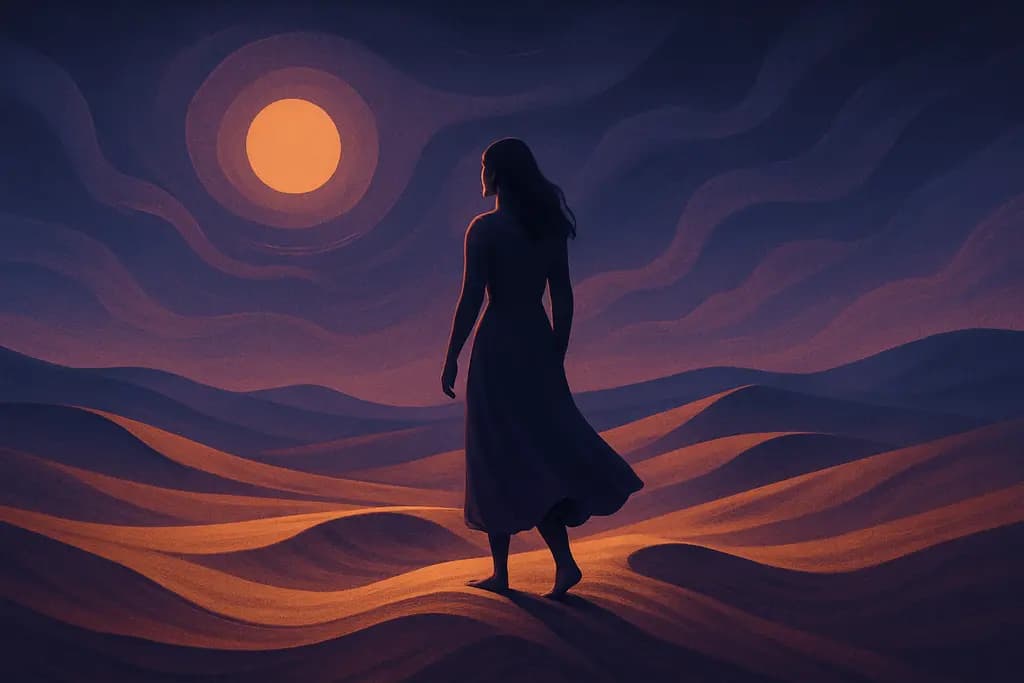 Dream illustration: Standing on Shifting Sand
